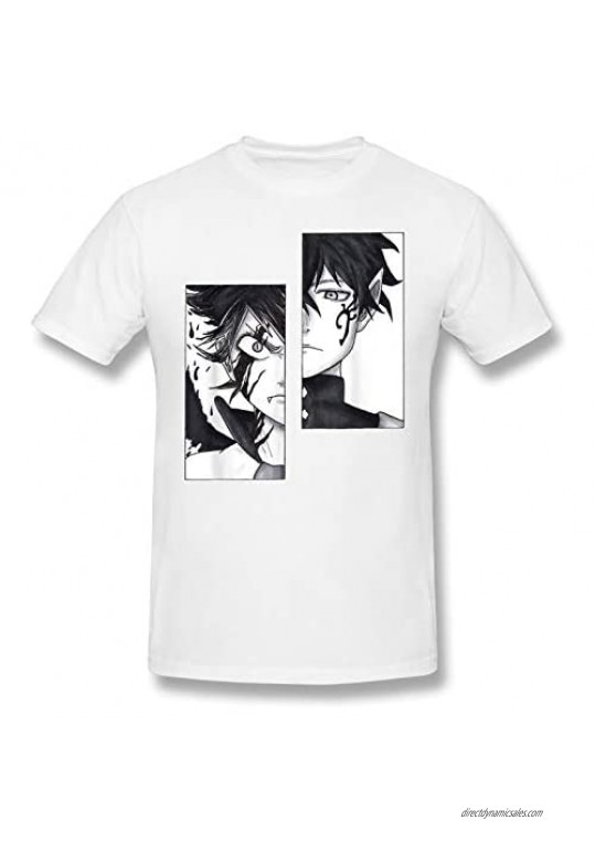 Black Clover Mens Anime Funny Short Sleeve T-Shirt