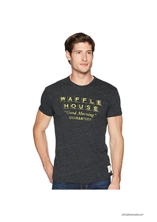 Original Retro Brand The Men's Short Sleeve Vintage Tri-Blend Waffle House Tee