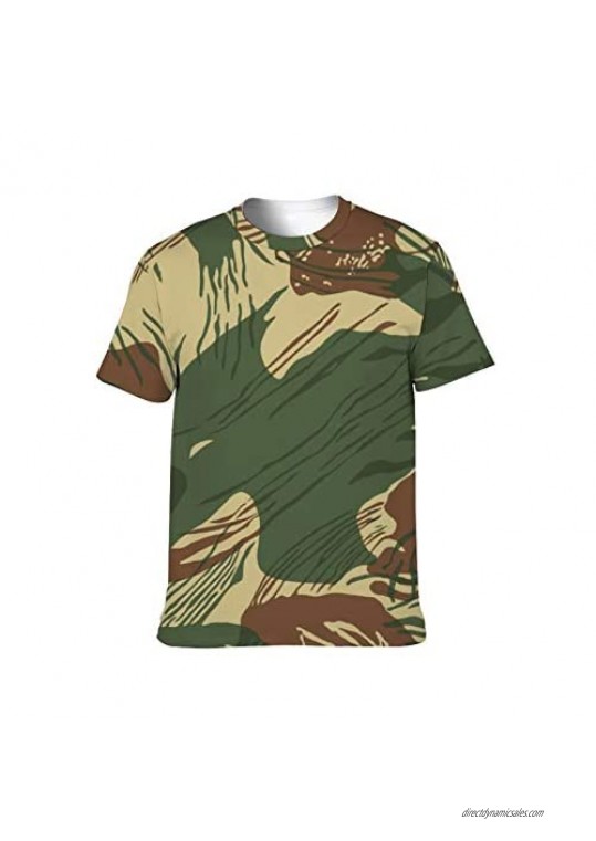 Short Sleeve Full Print Stylish Fashion T-Shirts Clothes Youth & Adult Crew-Neck Tees Tops