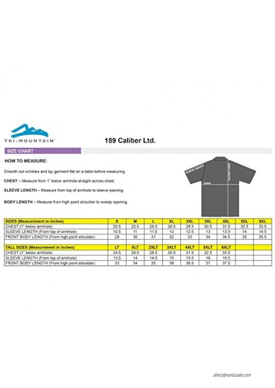 Tri-Mountain Golf Cut 189 Caliber Ltd. 100% Cotton