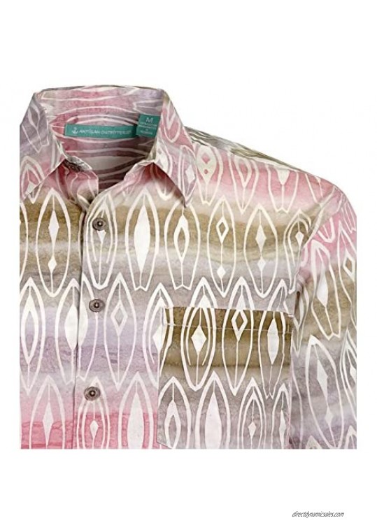 Artisan Outfitters Mens Coronado Batik Cotton Hawaiian Shirt