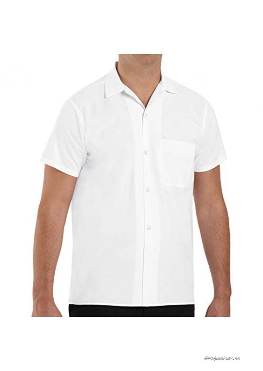 Chef Designs Men's Button-Front Cook Shirt