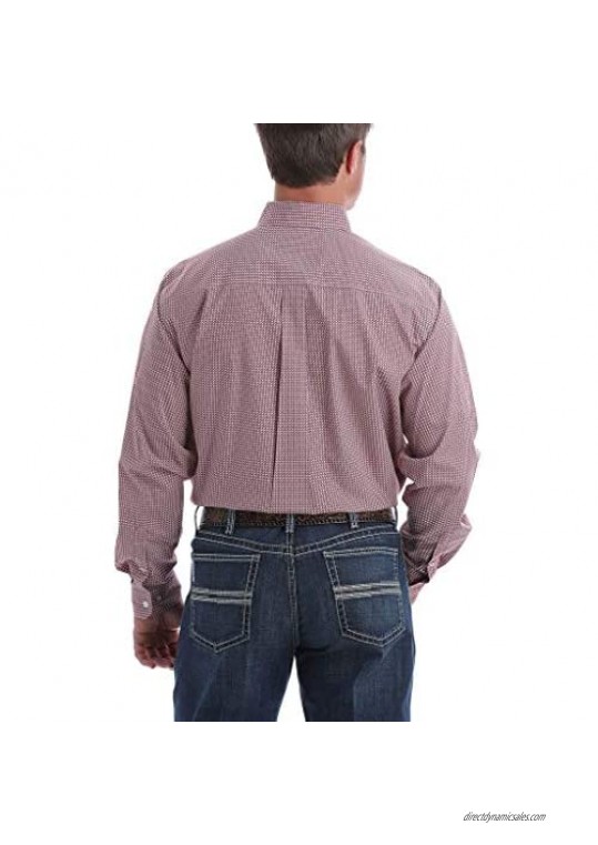 Cinch Men's Multi Diamond Geo Print Button Long Sleeve Western Shirt