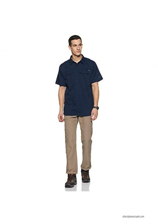 Columbia Men's Silver Ridge Lite Short Sleeve Shirt Collegiate Navy 2X Tall