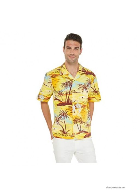 Hawaii Hangover Hawaiian Shirt Aloha Shirt in Sunset with Dolphin Red