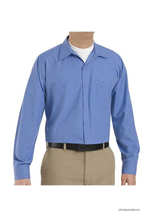 Red Kap Men's RK Industrial Stripe Seven Button Work Shirt