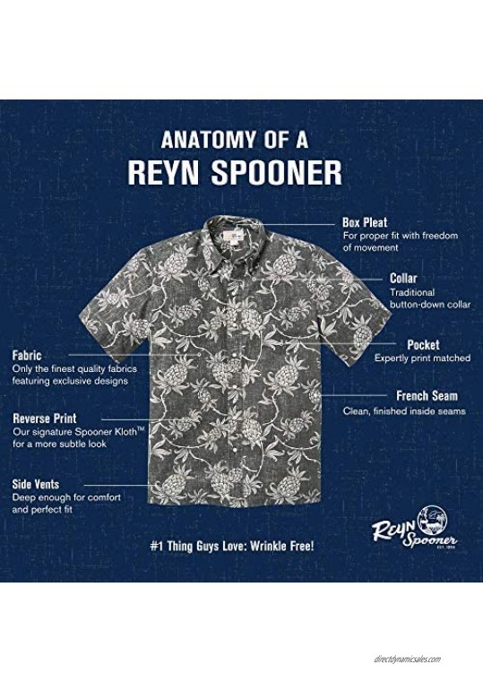 Reyn Spooner Men's Hawai'I Volcanoes National Park Hawaiian Aloha Shirt - Button Front