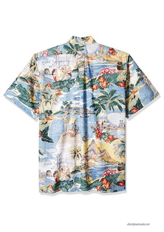 Reyn Spooner Men's Transpac 40’s Spooner Kloth Classic Hawaiian Shirt