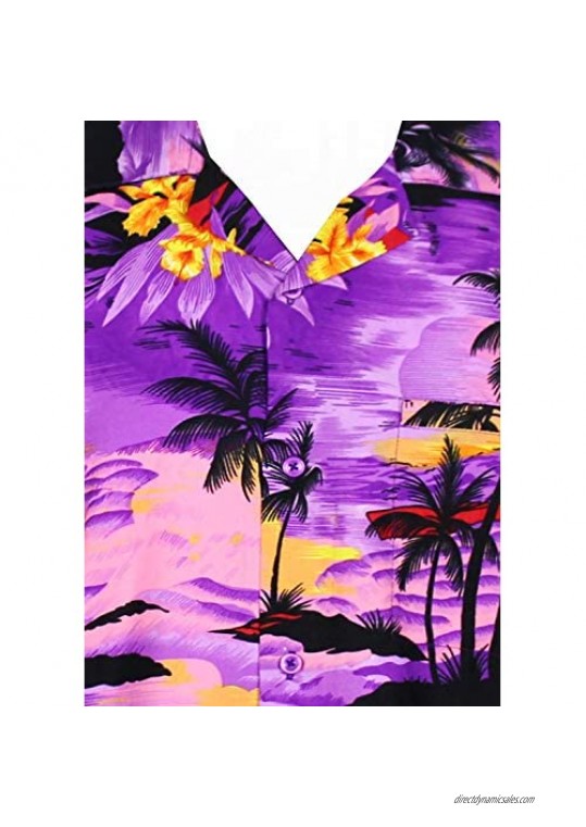 V.H.O. Funky Hawaiian Shirt Shortsleeve Surf Purple 4XL