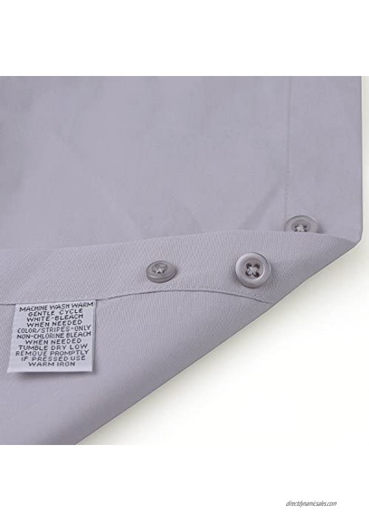 Amanti Silver Colored Men's Dress Shirt Long Sleeve Classic 18.5-34/35