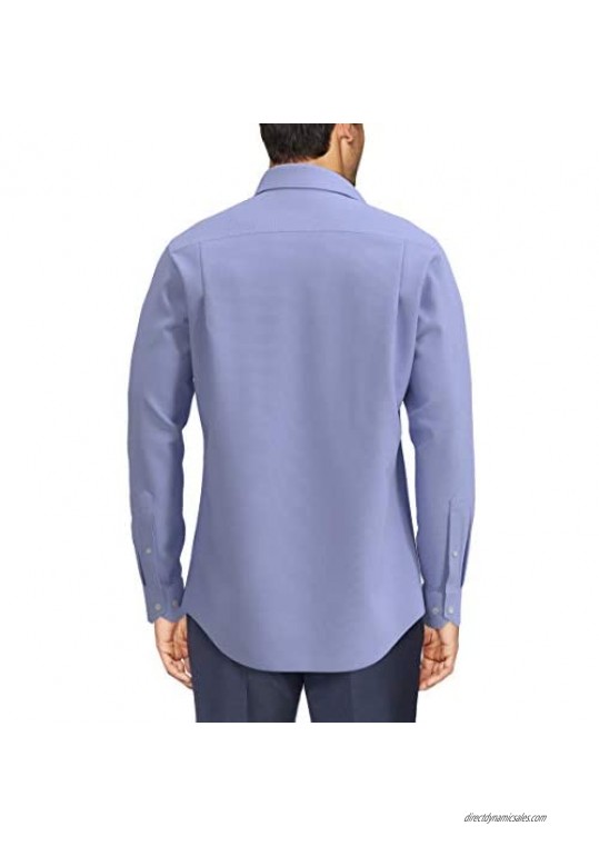 Brand - Buttoned Down Men's Tailored-Fit Button Collar Pinpoint Non-Iron Dress Shirt Blue 15 Neck 34 Sleeve