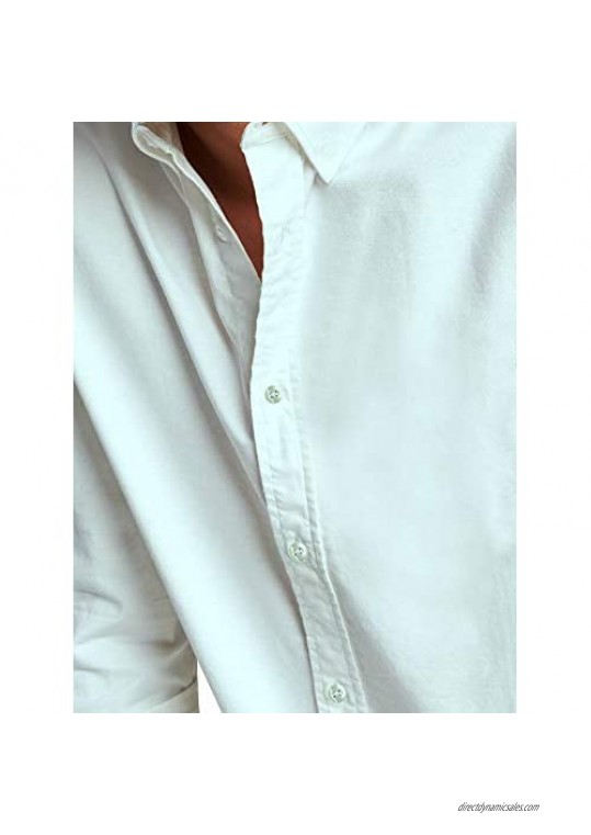 Hat and Beyond Mens Dress Shirt Button Down Long Sleeve Slim Fit