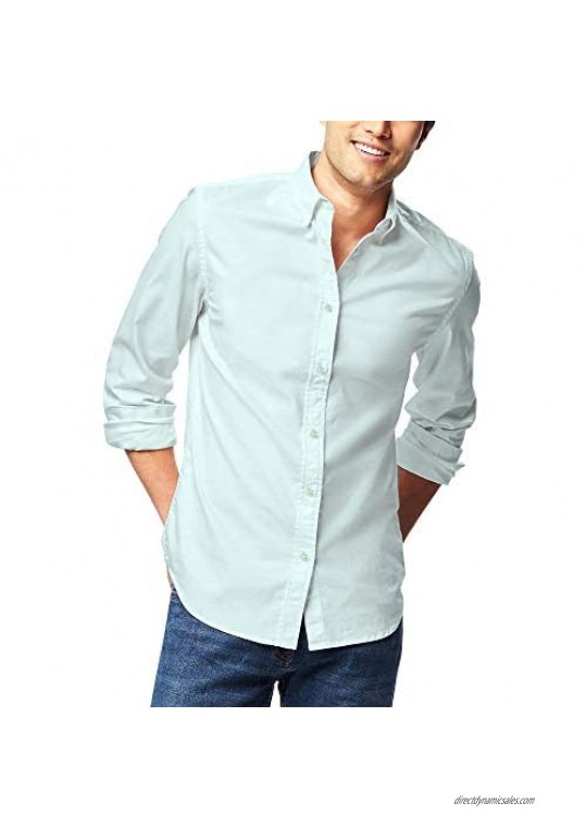 Hat and Beyond Mens Dress Shirt Button Down Long Sleeve Slim Fit