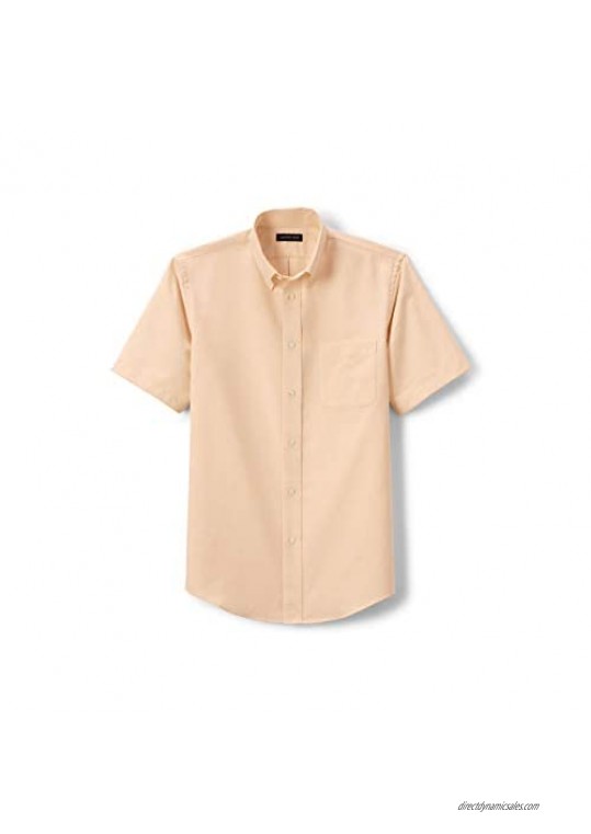 Lands' End School Uniform Men's Short Sleeve Oxford Dress Shirt