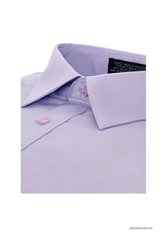 Marquis Slim Fit Dress Shirt - Lilac Medium 15-15.5 Neck 32/33 Sleeve