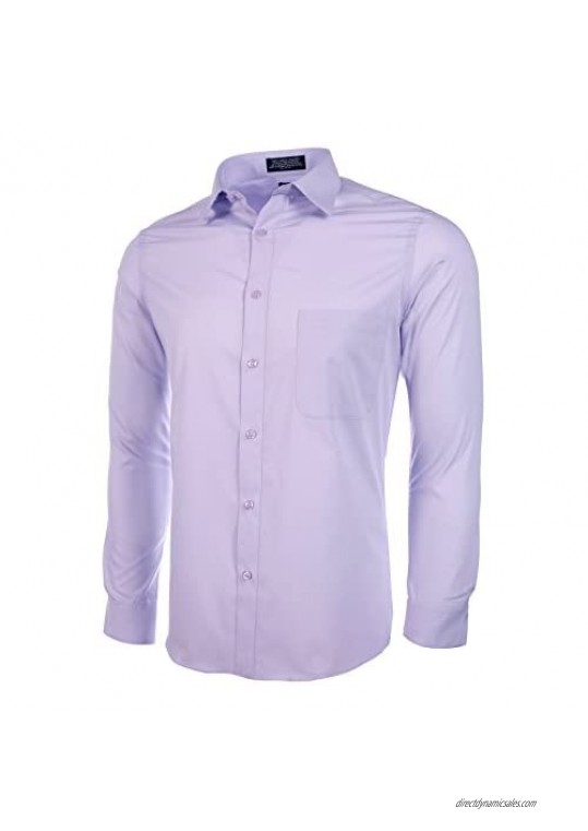 Marquis Slim Fit Dress Shirt - Lilac Medium 15-15.5 Neck 32/33 Sleeve