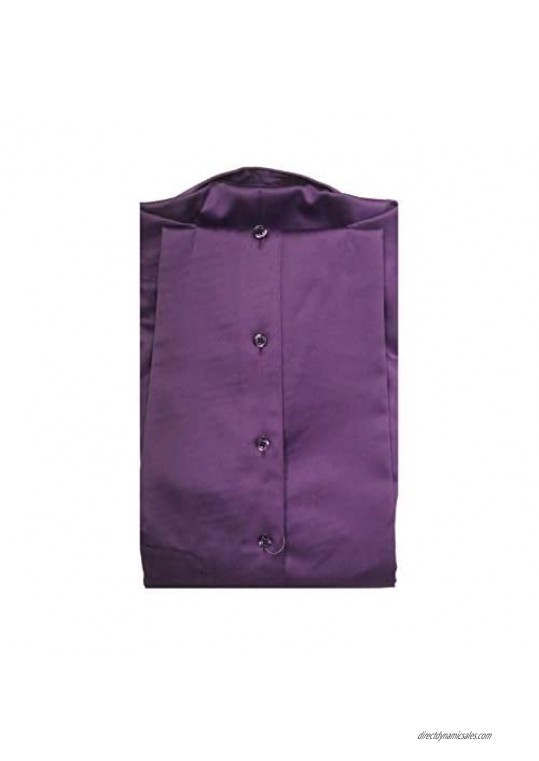 Murano Slim Fit Point Collar Sateen Solid Dress Shirt S95DM020 Potent Purple