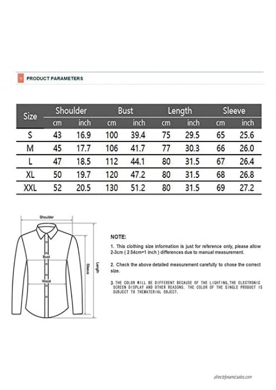 WHATLEES Mens Hipster Casual Slim Fit Long Sleeve Embroidery Dress Shirt