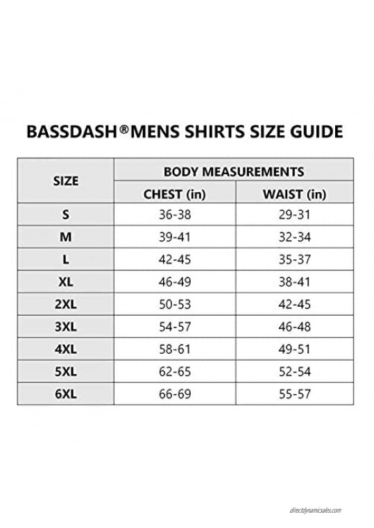 Bassdash FS12M UPF 50+ Men’s Camo Long Sleeve Vented Fishing Shirt Quick Dry