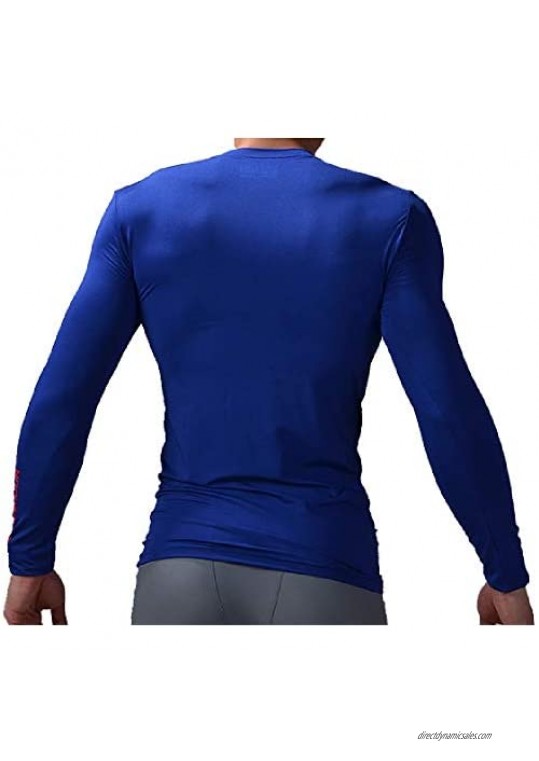 GYM GALA Superhero for Man Shirt Long Sleeve Casual and Sports 3D Print Compression Shirt