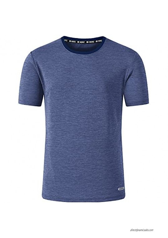MoFiz Moisture Wicking T-Shirts for Men Athletic Shirts Dry Fit Men Tees