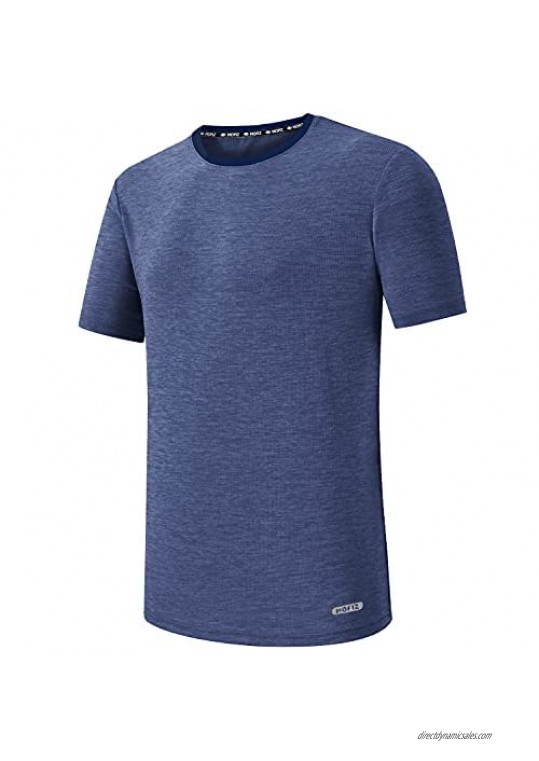 MoFiz Moisture Wicking T-Shirts for Men Athletic Shirts Dry Fit Men Tees