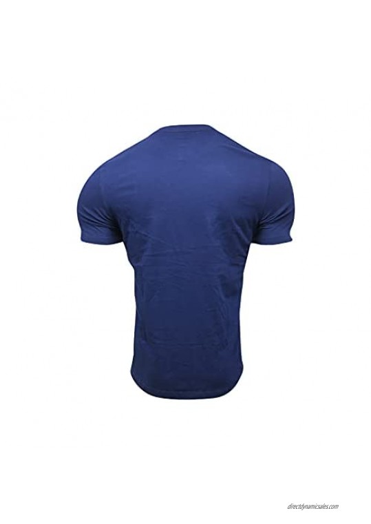 Nike Men's T-Shirt Cotton/Polyester Blend Jordan CV3421 Blue (Large)