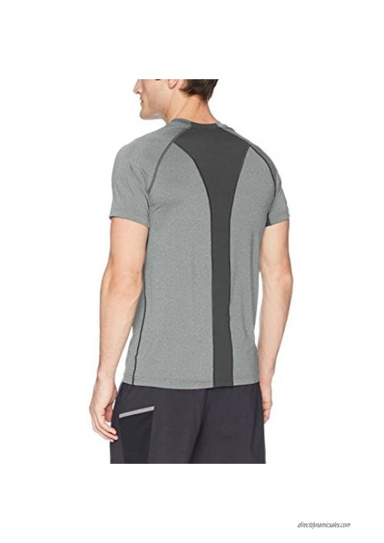 Peak Velocity Men's Elite-Stretch Short Sleeve Quick-Dry Athletic-Fit T-shirt