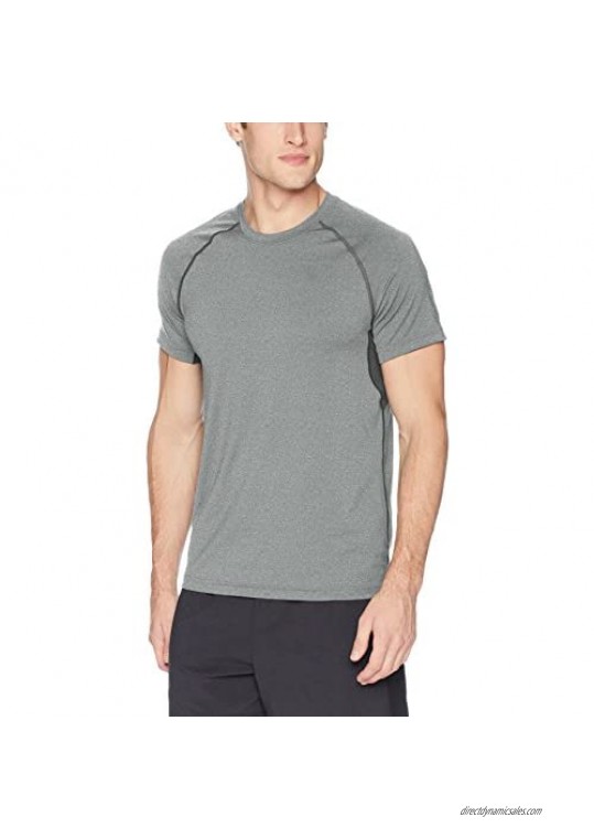 Peak Velocity Men's Elite-Stretch Short Sleeve Quick-Dry Athletic-Fit T-shirt