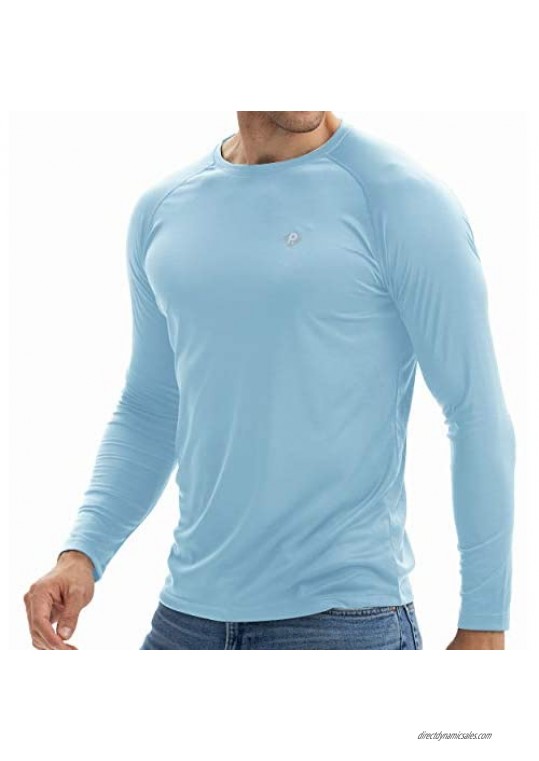 RlaGed Men's UPF 50+ UV Sun Protection Running Shirts Long Sleeve Quick Dry Sports Hiking Fishing Shirts for Men