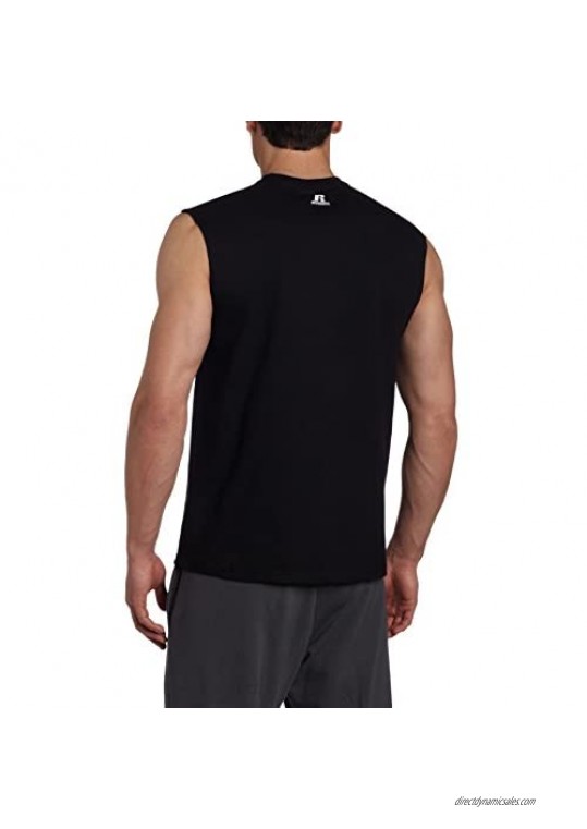 Russell Athletic Men's Cotton Performance Sleeveless Muscle T Shirts
