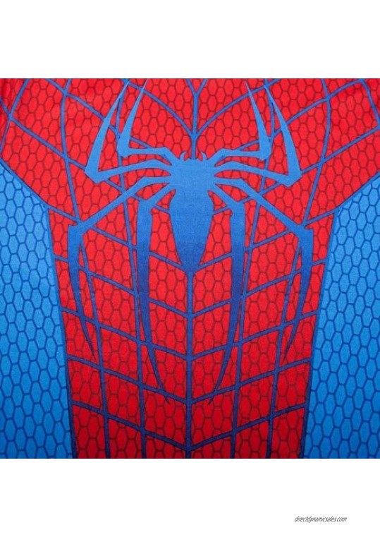 Spider Man Mens T-Shirts Cotton Crewneck Short Sleeve Slim-Fit Vacation Graphic Cosplay Tees for Golf Fishing Gym Workout
