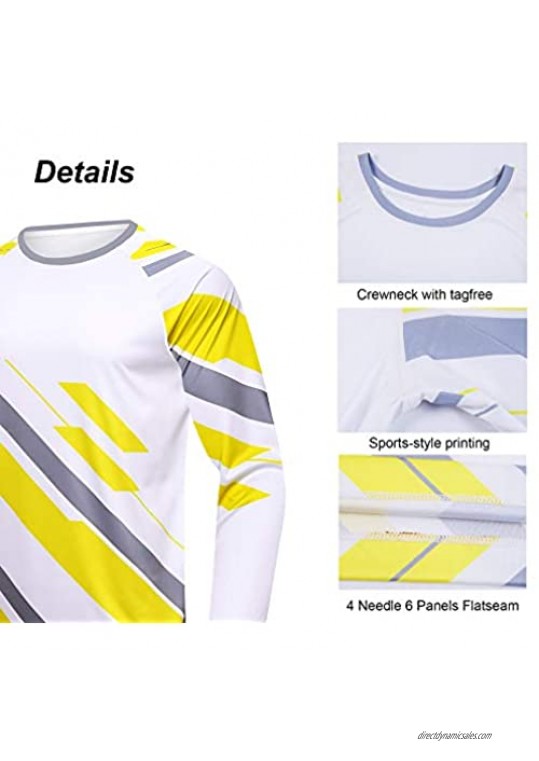 sponeed Men UV T-Shirt Long Sleeve UPF 50+ Shirts Sun Protection Jacket