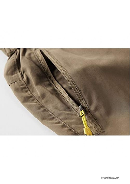 Amoystyle Men's Water-Repellent Quick Dry Convertible Pants Clearance