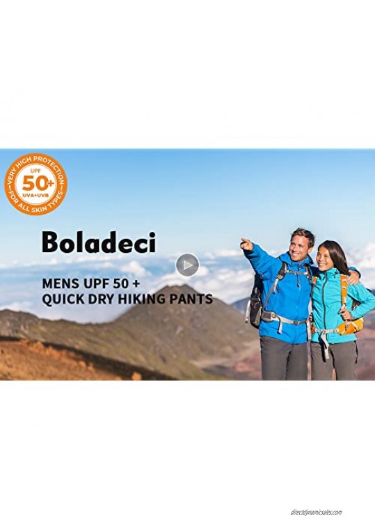 Boladeci Mens Quick Dry Breathable Lightweight Drawstring Athletic Stretch Jogger Pants