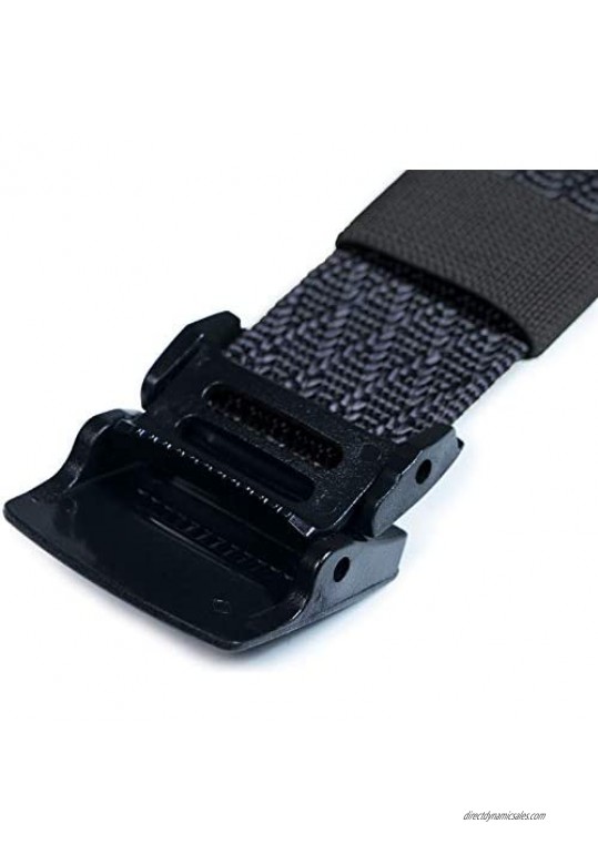 CQR 1 or 2 Pack Tactical Belt Military Style Heavy Duty Belt Lightweight Nylon Webbing EDC Buckle