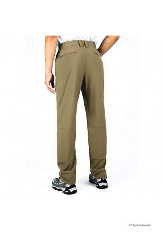 Cycorld Men's-Convertible-Hiking-Pants Quick-Dry-Lightweight-Breathable Outdoor-Cargo-Pants Camping Zip Off with Pockets Khaki
