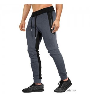 EKLENTSON Mens Jogger Sweatpants Cotton Casual Pants for Jogging Running Training