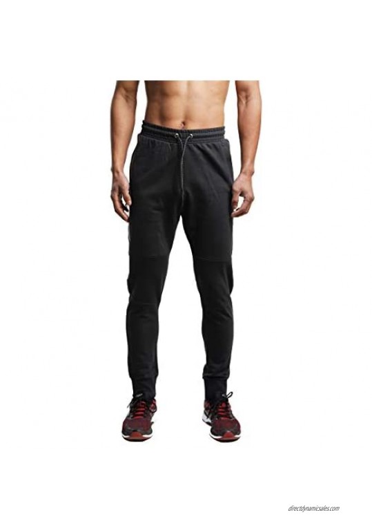 FORBIDEFENSE Men's Jogger Pants Sweatpants Casual Athletic Trousers Cotton Terry for Gym Running