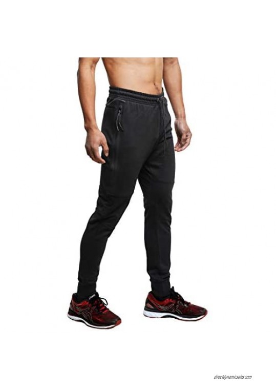 FORBIDEFENSE Men's Jogger Pants Sweatpants Casual Athletic Trousers Cotton Terry for Gym Running