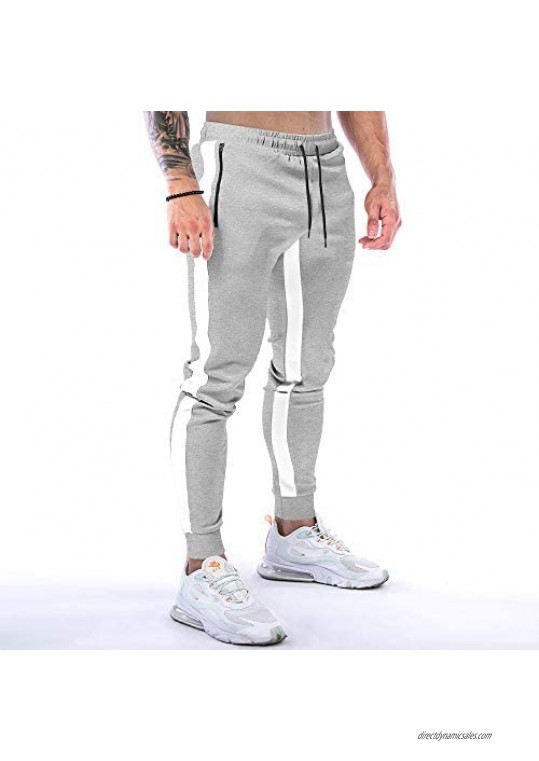 GYMBULLFIGHT Men's Joggers Athletic Gym Pants Running Workout Slim Tapered Sweatpants