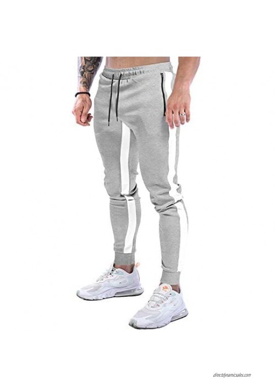 GYMBULLFIGHT Men's Joggers Athletic Gym Pants Running Workout Slim Tapered Sweatpants