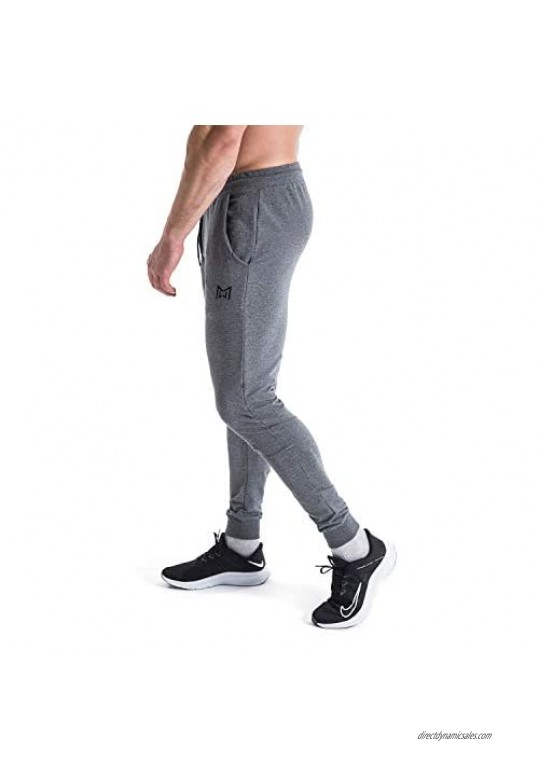 Manwan walk Men's Gym Jogger Pants Training Workout Athletic Slim Fit Sweatpants with Pockets