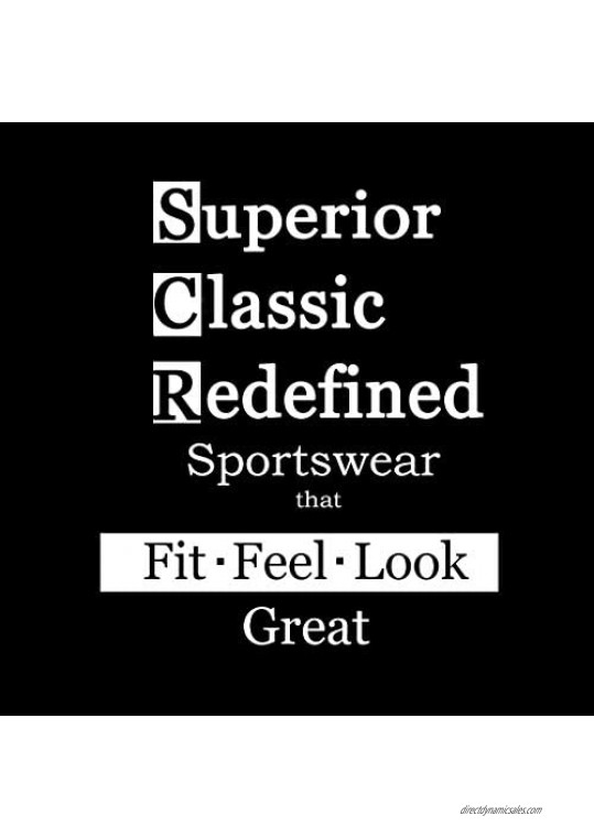 SCR SPORTSWEAR Men's Slim Fit Fitted Pants Workout Activewear Pants Athletic Sweatpants Black Long Inseam …