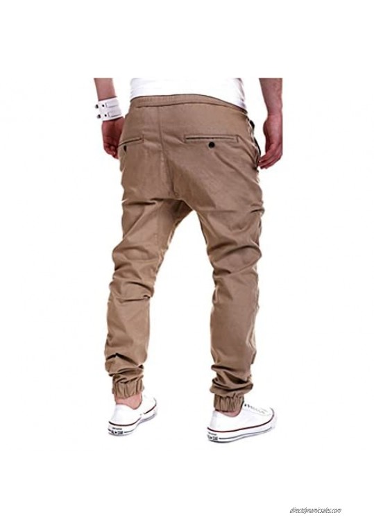 Vinaka Men's New Spring Summer Casual Slim-Fit Pants Sports Running Jogger Trousers