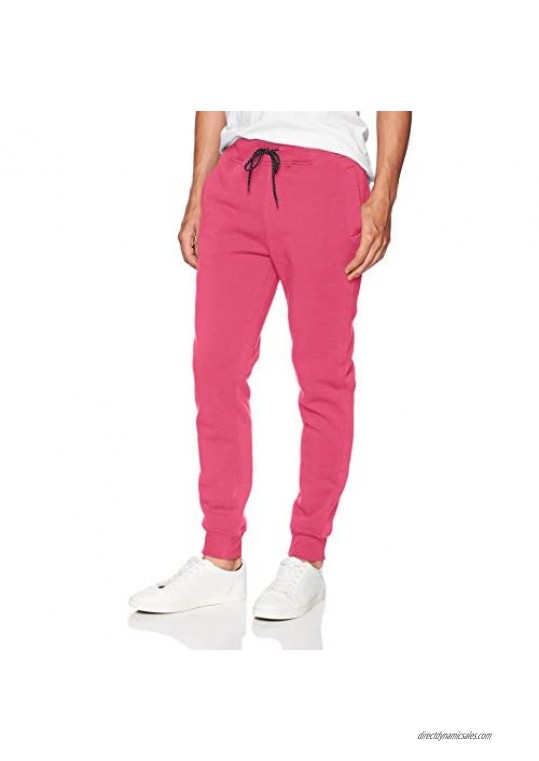 WT02 Young Men's Jogger Fleece Pants Deep Pink 3X-Large