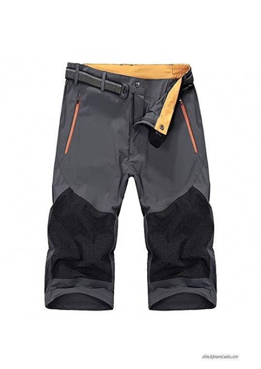 CARWORNIC Men's Outdoor Hiking Shorts Quick Dry Lightweight Stretch Mountain Casual Cargo Shorts