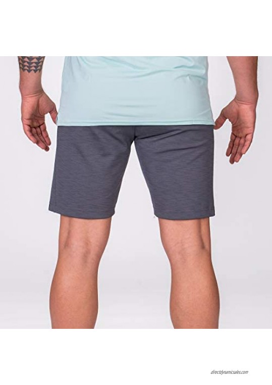 Essential Techno Men's 9 inch Gym Shorts with Zipper Pocket