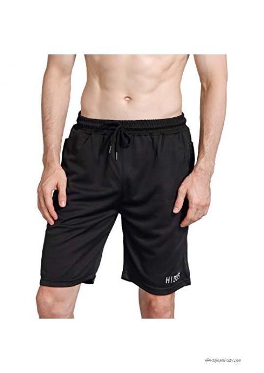 Hidds Mens 7 inch Running Shorts Quick Dry Athletic Short for Gym Jogging Fitness Breathable Workout Pants with Pockets