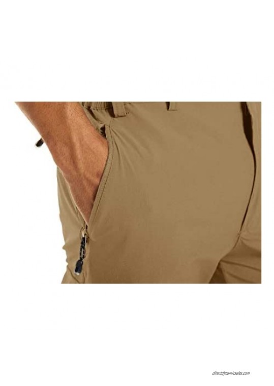MAGNIVIT Men's Cargo Shorts with 5 Pockets 3/4 Below Knee Hiking Mountain Bike Shorts